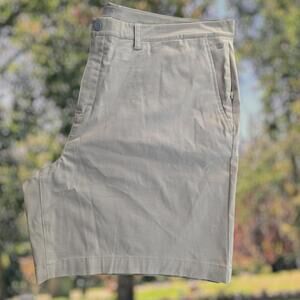 Mack Weldon Men's Casual Khaki Shorts Size 40W 7" Inseam Cotton Blend